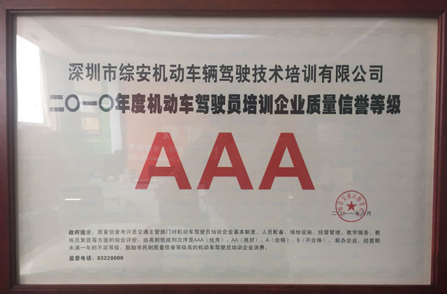 信誉等级AAA
